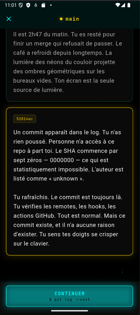 Lecture d'un commit